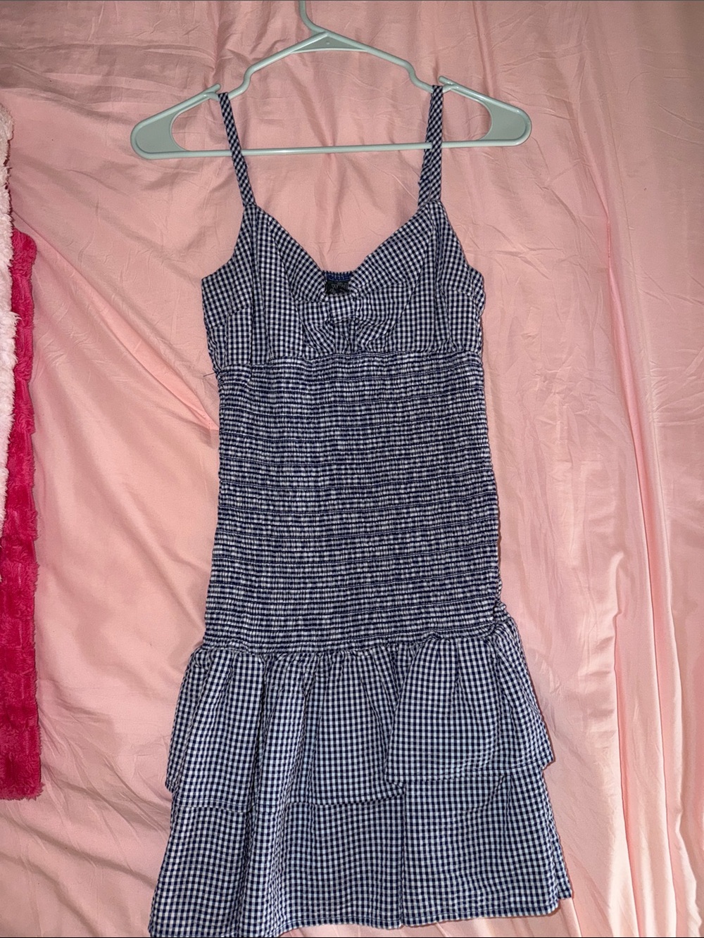 Target Blue Gingham Tie-Front Sundress